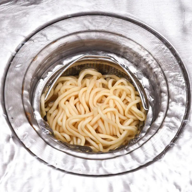 Description Picture 4 of itemStainless Steel Kitchen Sink Strainer Basin Sink Drain Filter Basket With Handle Filters Kitchen Waste Kitchen Accessories