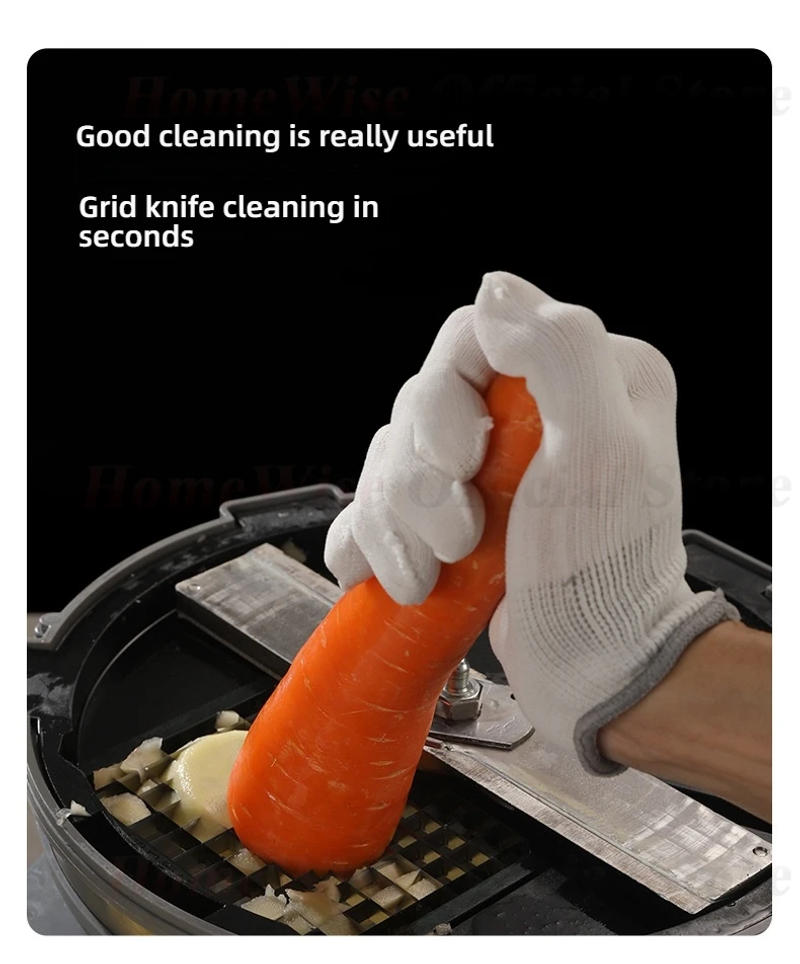 Description Picture 5 of itemHomewise Cut Cubes and Slicing and Shredding knife Accessories for M1 Commercial Multifunctional Vegetable Machine