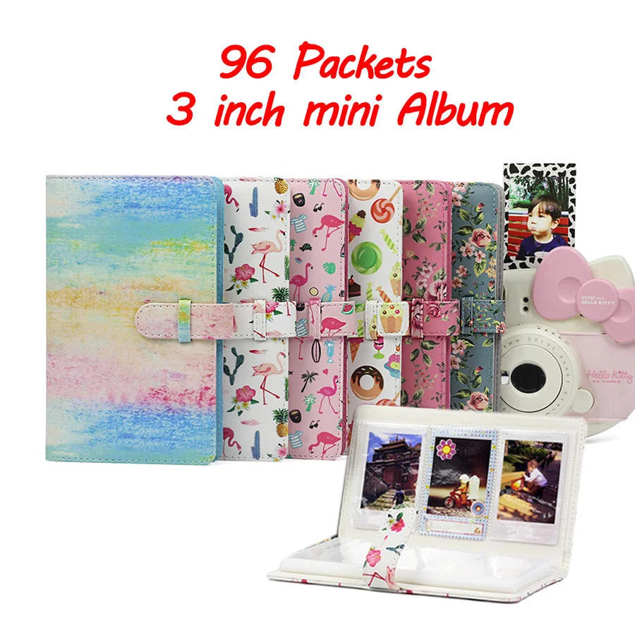 Description Picture 2 of item96 Pockets 3 Inch Photo Album for Fujifilm Instant Mini 8 Films Instax camera 9 7s 70 25 50s 90 Name Card Book