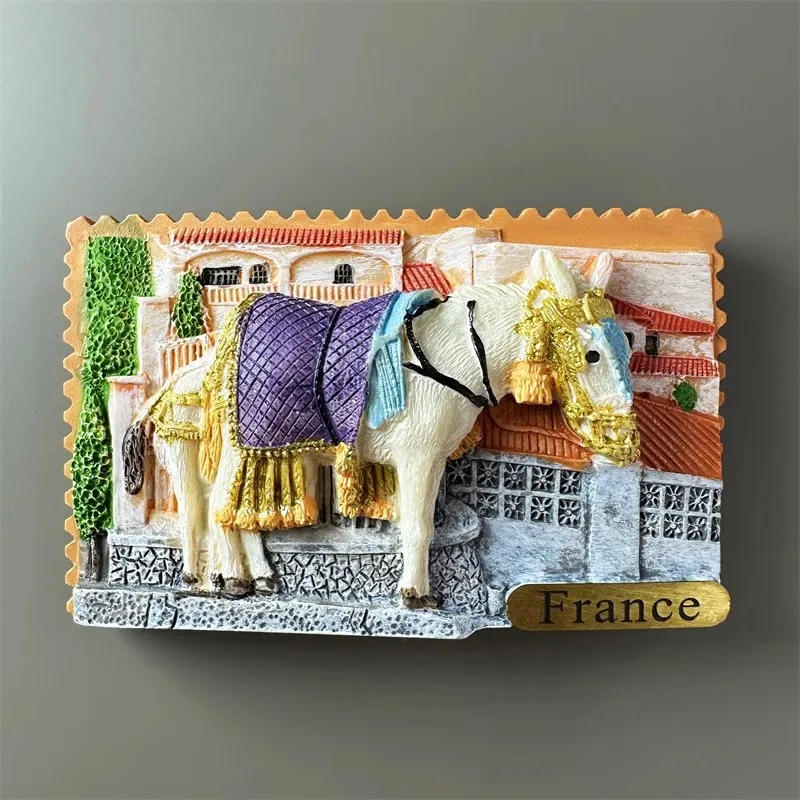Description Picture 4 of itemFrance Travelling Souvenirs Chambord Fridge Magnets La baie de Somme Perigord Primatiale St-Jean Arles Fridge Stickers Gifts