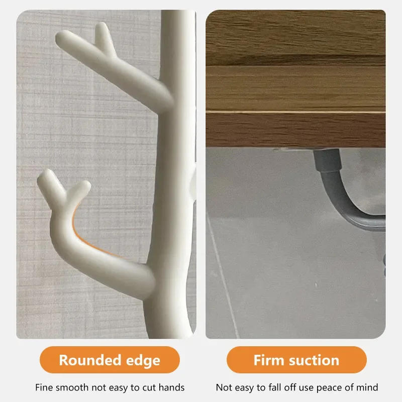 Description Picture 6 of itemTree Branch Hook Wall Decor Key Holder Organizer Storage Sticky Hooks Coat Rack Hanger Home Decorative Hooks Home Storage N