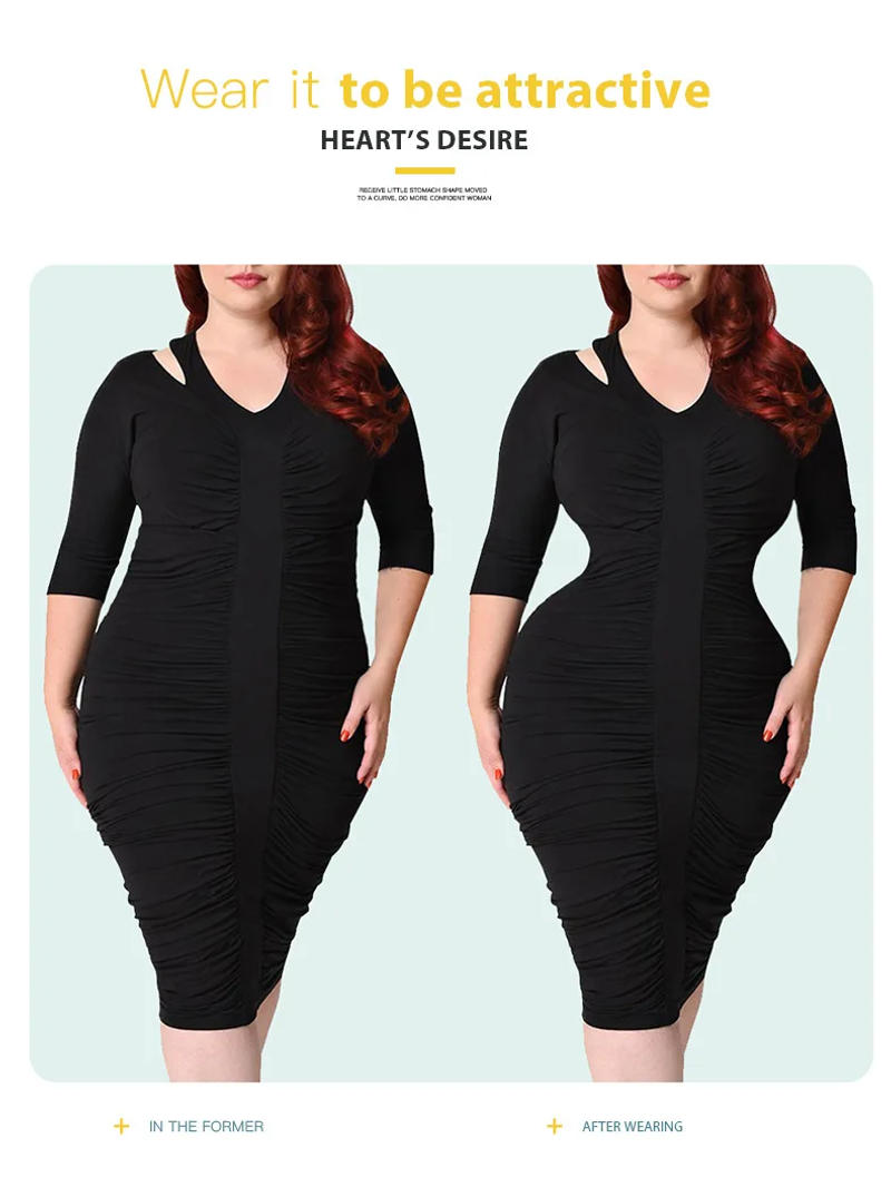 Description Picture 6 of itemWomen Tummy Control Slimming Waist Trainer Belt Shapewear Belly Cincher Body Shaper Fat Compression Strap Girdles Firm Corset