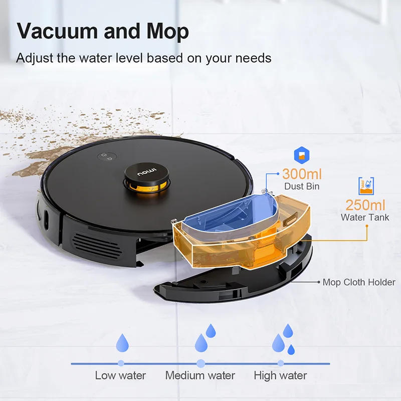 Description Picture 2 of itemOriginal 2 in 1 Water Tank with dust box Charging Dock for Airrobo T10 + Robot Vacuum Cleaner Accessories Parts with Hepa Filter