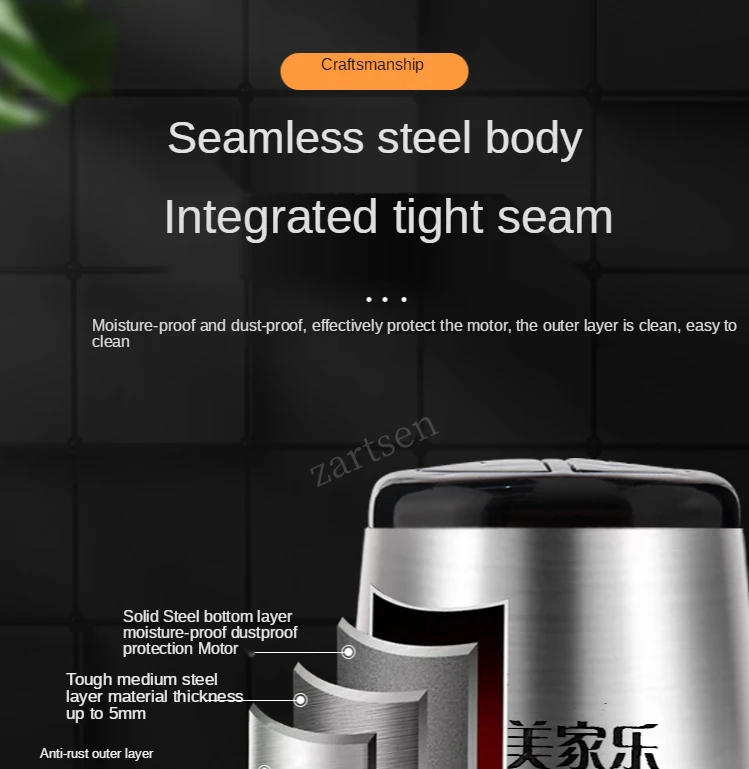 Description Picture 5 of item2 Speed Stainless steel Electric Chopper Meat Grinder Mincer Food Processor Slicer Meat Cutter  Food Chopper Electric