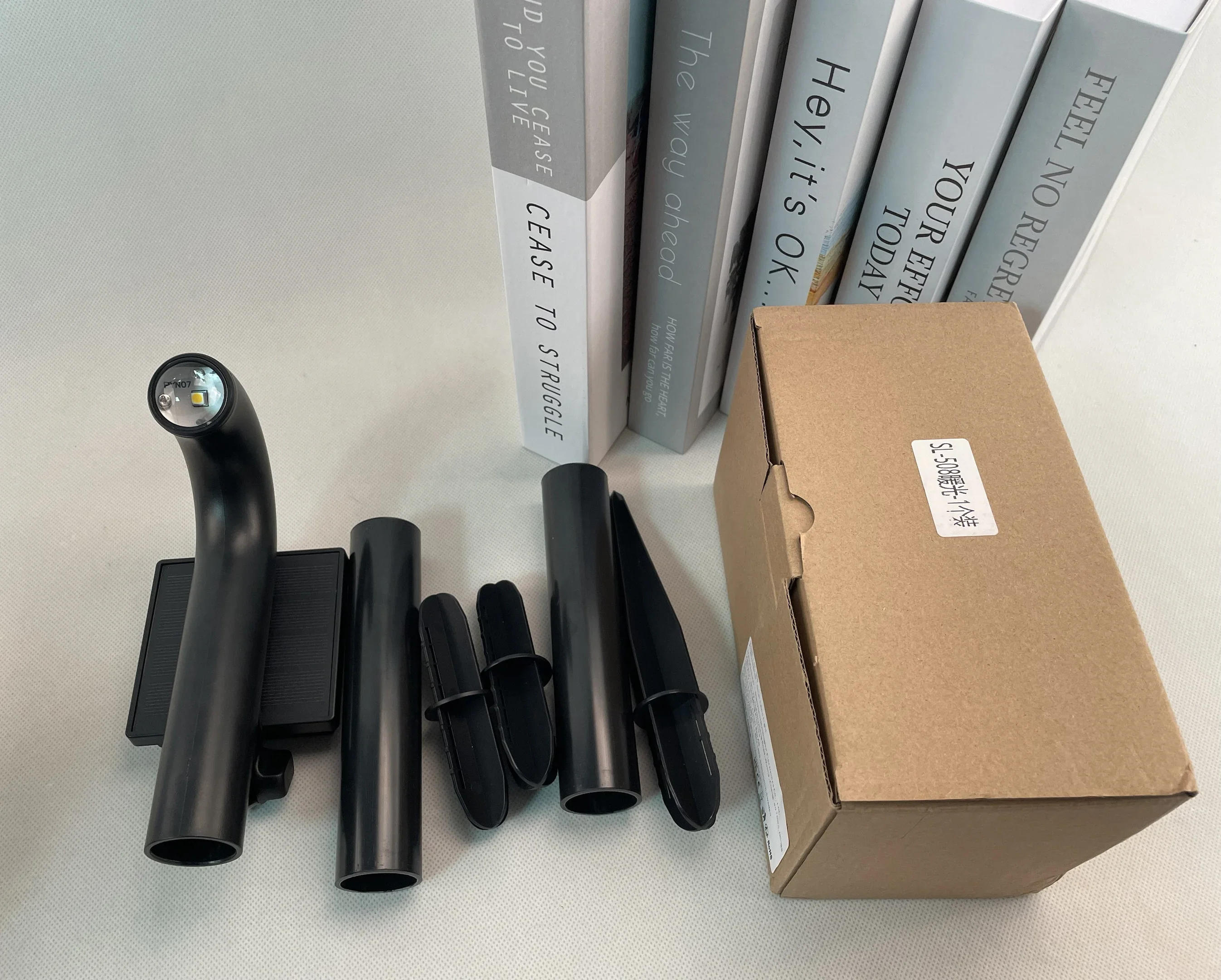 Description Picture 6 of item1-4 Pcs LED Solar Powered Spotlight IP55 Waterproof Lawn Lamps Warm Light Projection Path Lamp for Walkway Patio Garden Decor