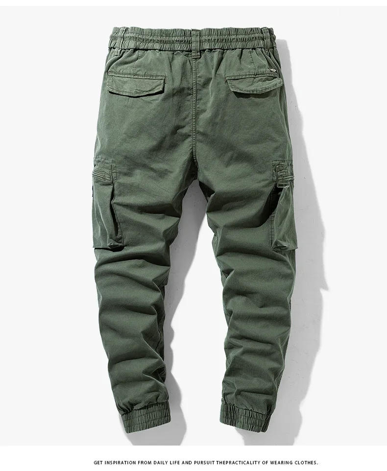 Description Picture 4 of itemMilitary Cargo Pants Men Overalls Casual Cotton Tactical Camouflage Pants Men Multi Pockets Army Straight Slacks Baggy Trousers