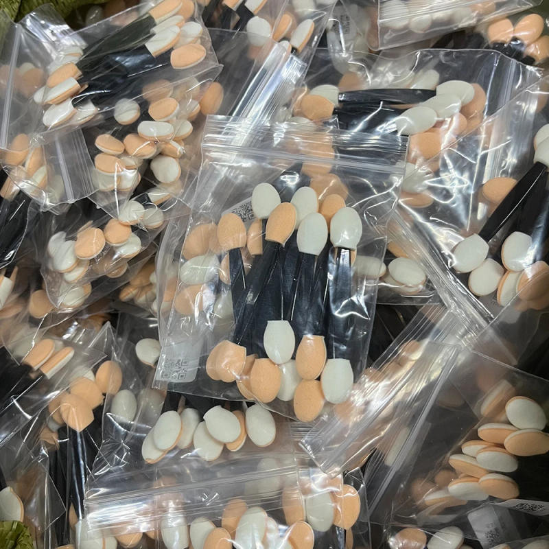 Description Picture 5 of item10/30/50/100/200pcs Nail Powder Brushes Sponge Double Sided Eyeshadow Applicators Sticks Disposable Makeup Sponge Beauty Tools