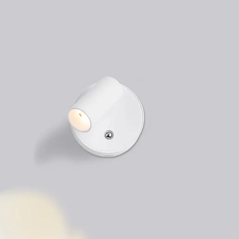 Description Picture 5 of itemMagnetic Base USB Rechargeable LED Cordless Wall Light with Touch Switch Black White Magnet Dimmable Bedside Lamp for Reading