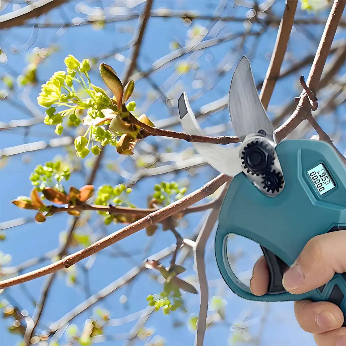 Description Picture 6 of itemCordless Electric Pruning Shears Electric Pruner Garden Scissors Tools Secateur Digital Display Rechargeable for Makita 18V