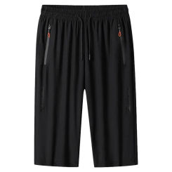 Men Cropped Pants Ice Silk Jogging Running Men Summer Sweatpants Breathable Stretch Men Summer Sweatpants Male Clothing