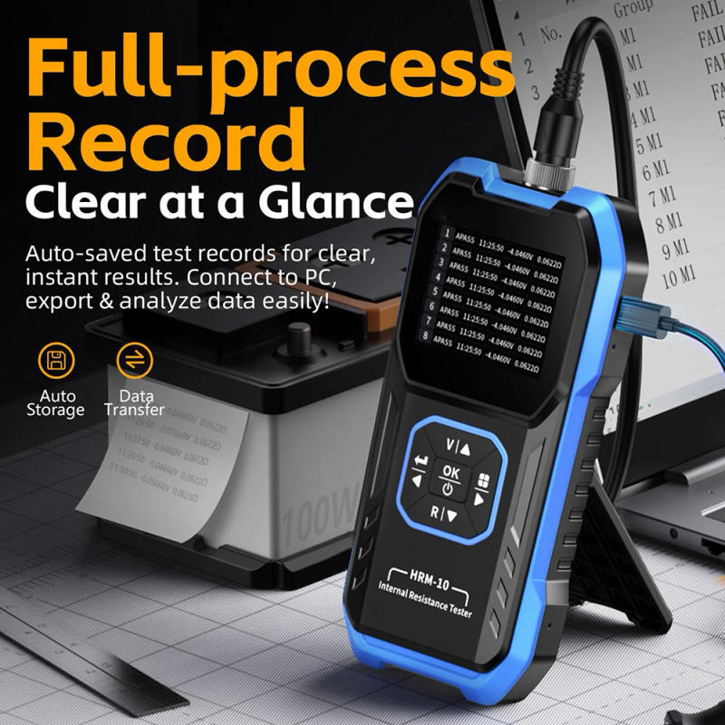 Description Picture 2 of itemFor FNIRSI HRM-10 Battery Voltage Internal Resistance Tester High-precisio Test Meters Set Full-process Recording Data Retention