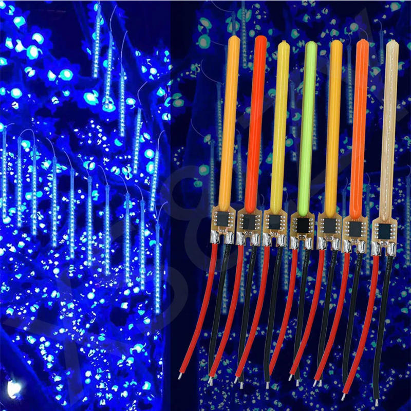 Description Picture 6 of itemLED COB Meteor Shower Flowing Water Lamp DC3V 117mm LED Filament Diode Incandescent Light Accessories Christmas Decor Light DIY