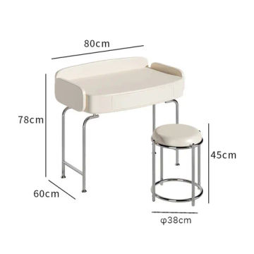 Lights Mirror Dressing Table White Makeup Multifunctional Bedroom Dressing Table European Fashion Gabinete Home Furniture