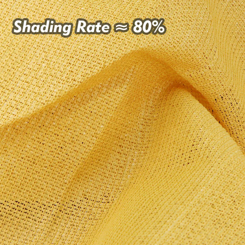 Description Picture 6 of itemBeige 80% Shading Rate HDPE Shadow Mesh Outdoor Patio Shading Neting for Summer Gazebo Garden Sunscreen Shielding Awning Cloth