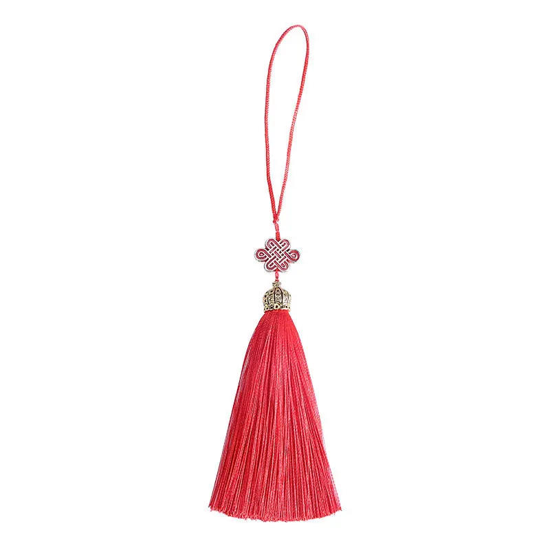 Description Picture 4 of item2/5Pcs Tassel Crown Cap Cloisonne Tassels Fringe Crafts Tassels Key Tassels for DIY Jewelry Making Embellish Accessories