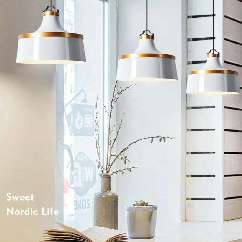 Description Picture 6 of itemNordic Pendant Lamp Iron Pendant Light E27 LED Chandelier Nordic Colorful Dinning Table Decor Kitchen Droplight