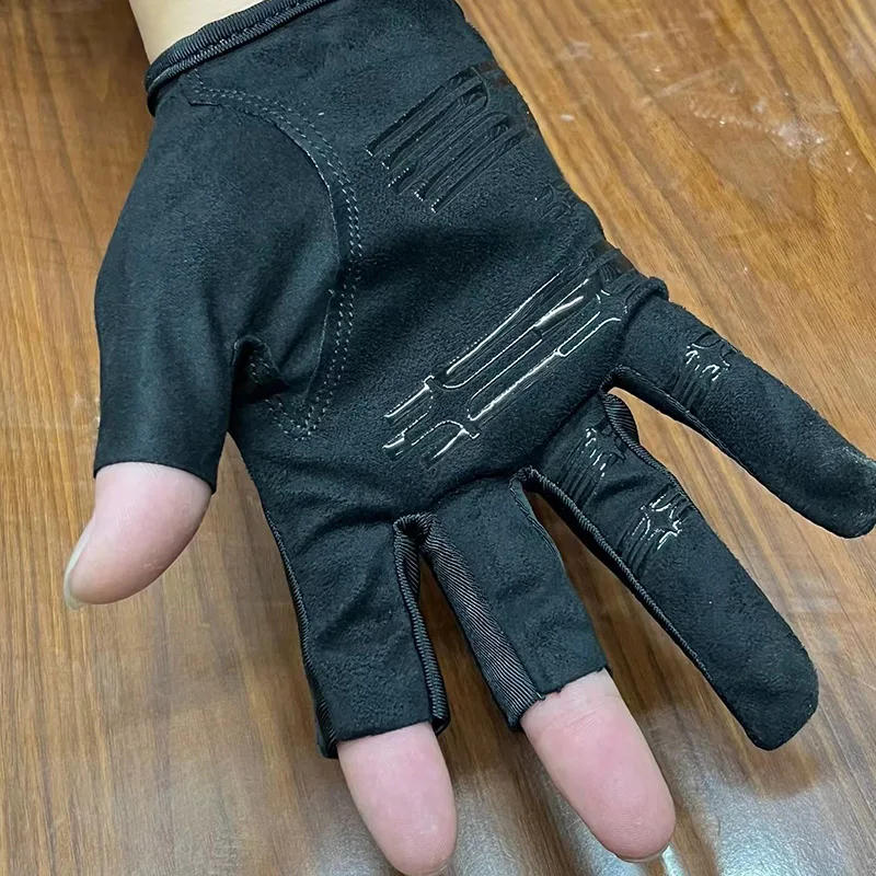 Description Picture 4 of itemGamakatsu Anti-Slip Fishing Gloves Durable Fishing Finger Protector Breathable UV Protection Half-Finger Sports Gloves