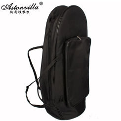 Tenor Horn Gig Backpack Baritone Case Black Waterproof Oxford Cloth Case Musical Instrument Storage Bag