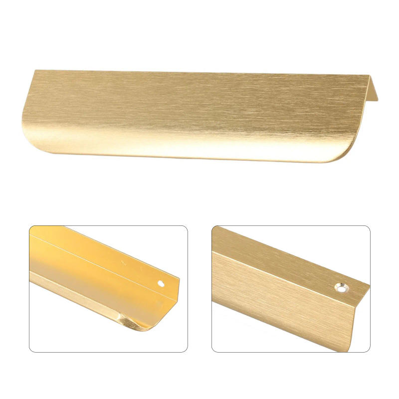 Description Picture 5 of itemKitchen Cabinet Door Handles Cupboard Drawer Concealed Finger Edge Pull Aluminum Drawer Knobs Long Furniture Handle Hardware