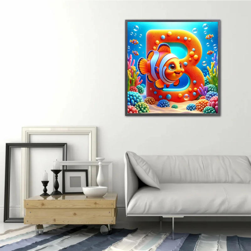Description Picture 4 of itemDisney 5D DIY Diamond Mosaic Finding Nemo Diamond Painting Cross Stitch Cartoon Letter Full Kits Embroidery Fish Home Decor Gift