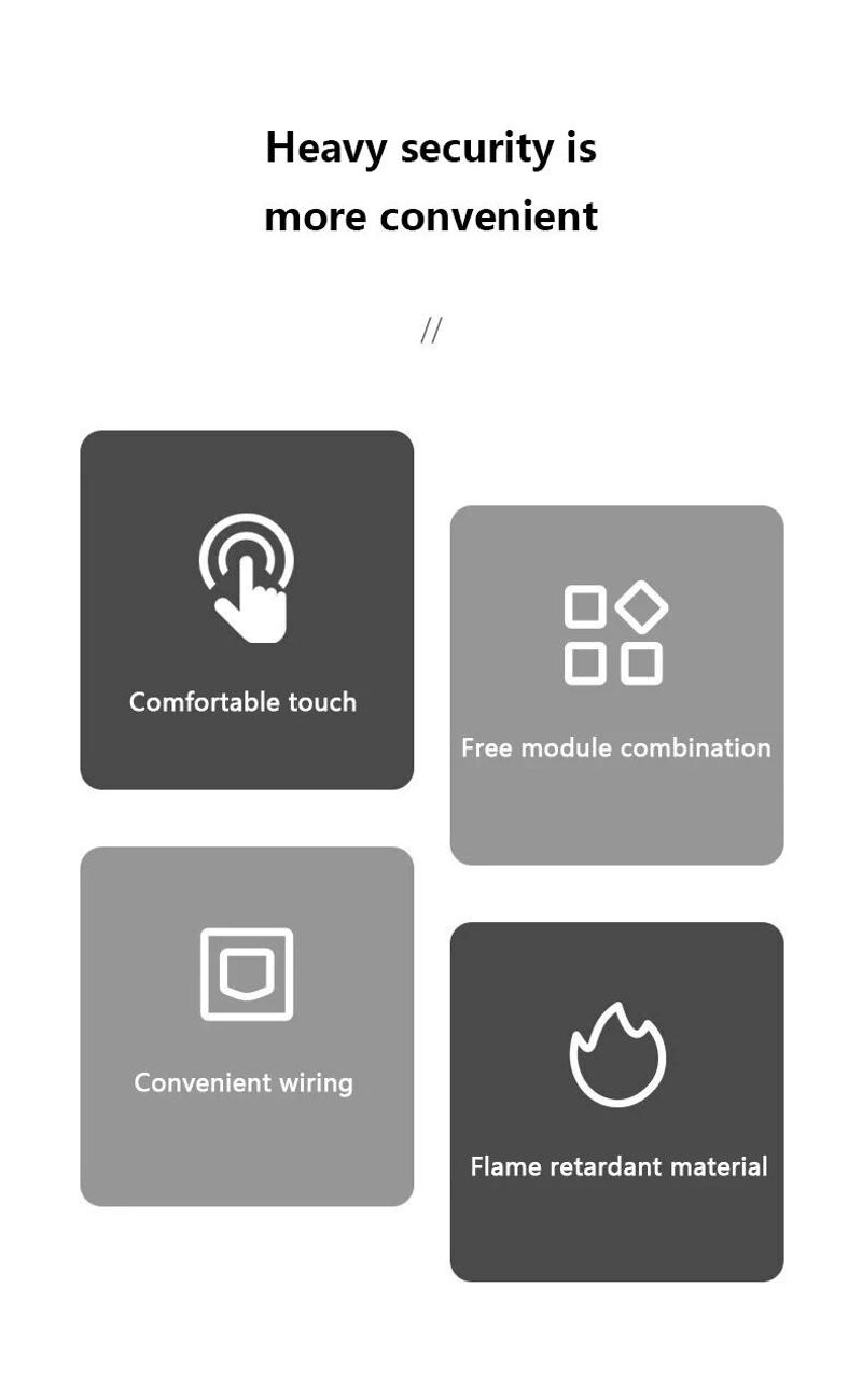 Description Picture 3 of itemAmerican Type-c Quick Charge Wall Power Outlet,2Way Light Electrical Switch Panel,Mexico Thai US Tempered Glass usb Socket Plug