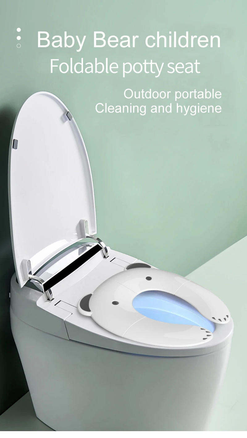 Description Picture 2 of itemChildren's Portable Folding Travel Toilet Seat With Non-Slip Silicone Pad Potty Training Seat for Toddlers, Boys and Girls