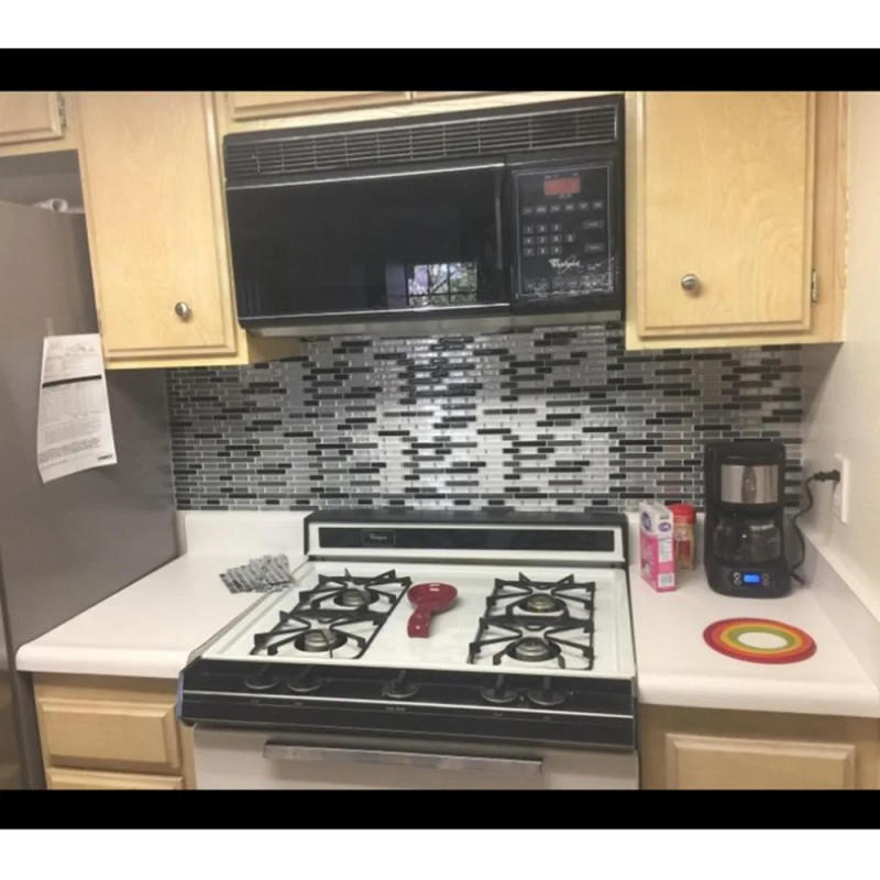 Description Picture 6 of itemSelf Adhesive Mosaic Tile Wall decal Sticker DIY Kitchen Bathroom Home Decor Vinyl