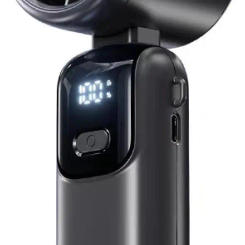 Ice Compress Handheld Fan, stepless Speed Control Fans, Portable Outdoor Neck, Small