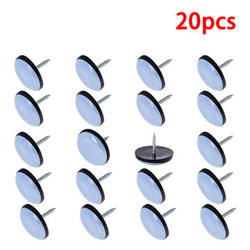 20pcs Table Chair Leg Sliders Nail on Furniture Sliders Pads Sofa Glides Floor Protectors Furniture Accessories 16/22/25/30mm