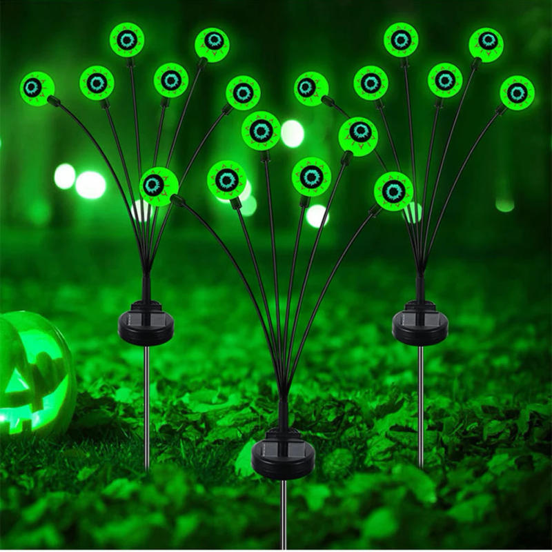 Description Picture 5 of item12 LED Halloween Eyeballs Lights With Stakes Waterproof Outdoor Solar Path Lights For Pathway Garden Lawn Party Decorations 2pcs