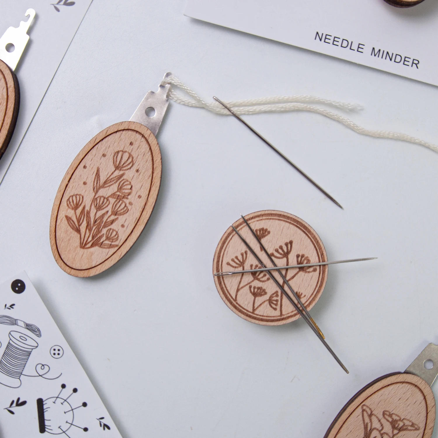 Description Picture 6 of item4pcs Needle Minder for Cross Stitch,Flower Patterned Needle Keepers,Magnetic Needle Nanny,Embroidery Sewing Pin Holders Crafts