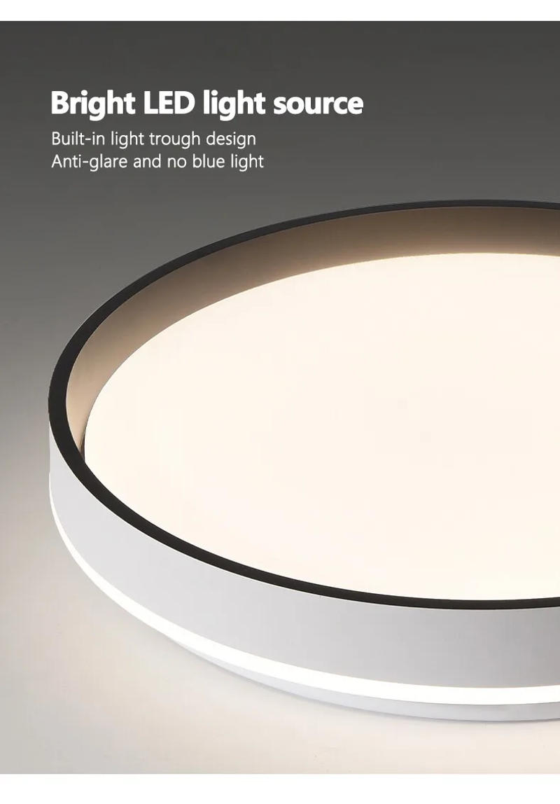 Description Picture 5 of itemModern Minimalist Bedroom Led Ceiling Light Nordic Study Dining Room Round Ceiling Lamps Home Interior Decoration Lighting Lamps