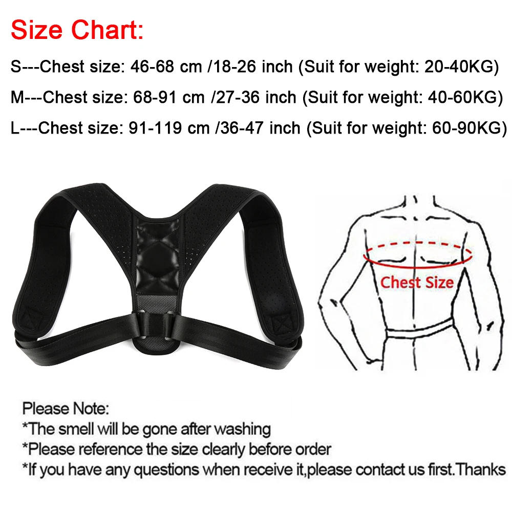 Description Picture 4 of itemBack Posture Correction Belt Hunchback Prevention Correction of Sitting Posture Unisex Breathable Body Shaping for Men and Women