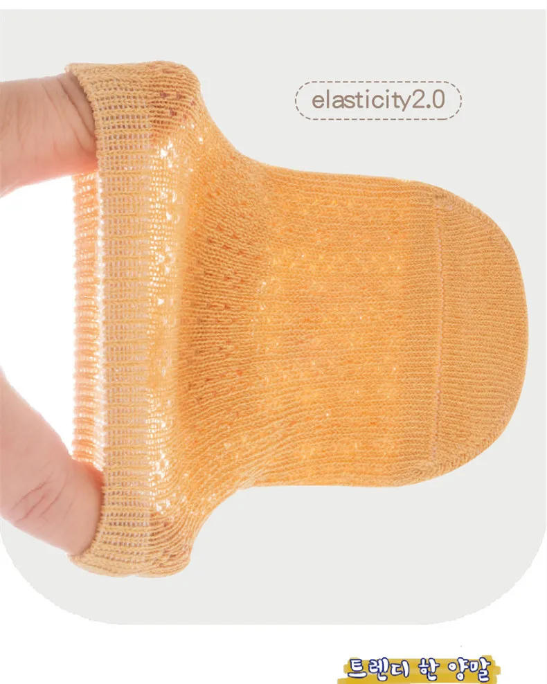 Description Picture 6 of itemSummer Toddler Sock Korean Fashion Solid Color Short Sock for Baby Boy Girl Thin Breathable Soft Non-slip Floor Sock Indoor
