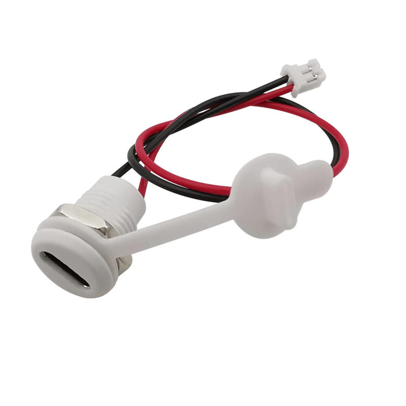 Description Picture 6 of item1 pcs Waterproof USB Connector Type-C Waterproof to Jst PH 2.0 nut locking plate Female High Current Fast Charging jack port