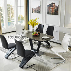 Modern Iron Dining Tables for Kitchen Furniture Dining Chairs Backrest Creative Personality design Living Room Dining Chairs Z