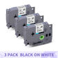 3PK Black on White