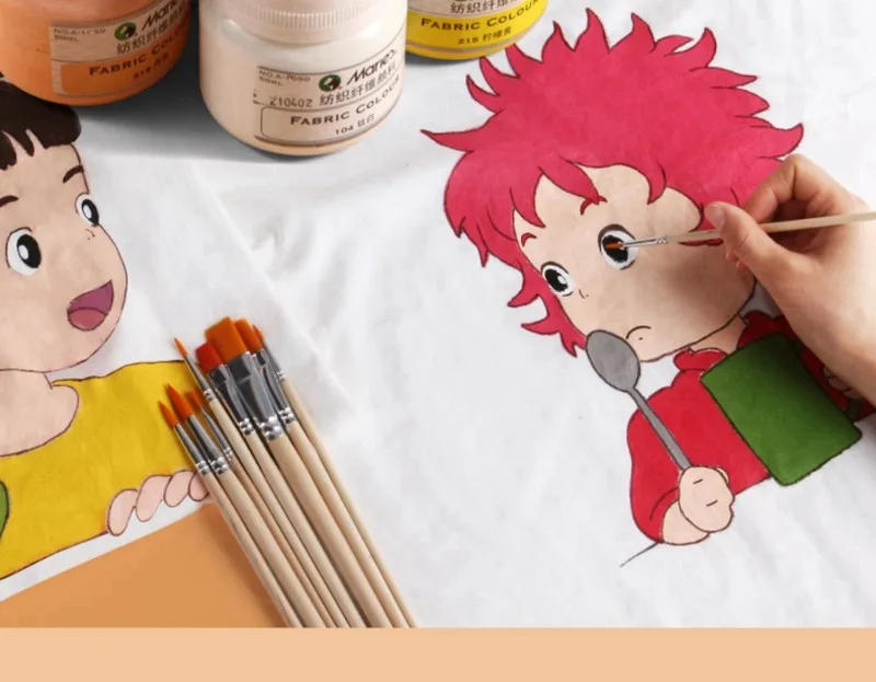 Description Picture 3 of item50ML Glitter Textile Fiber Pigment DIY Hand-painted Clothes Canvas Shoes Waterproof Non-fading Art Painting Graffiti Pigment