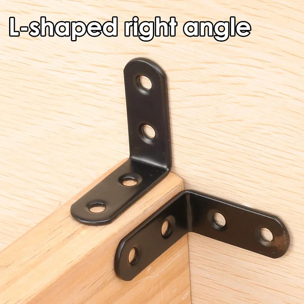 Description Picture 5 of item30/10Pcs 90 Degree Corner Brackets L-type Fixed Bracket Wood Board Support Joint Fastener Corner Connector Bracket Corner Code