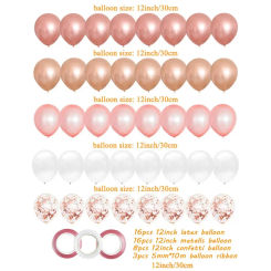 Balloons Wedding Party Supplies Baby Shower Valentine's Day Birthday Ramadan Decoration Pink Gender Reveal Girl Balloon Arch
