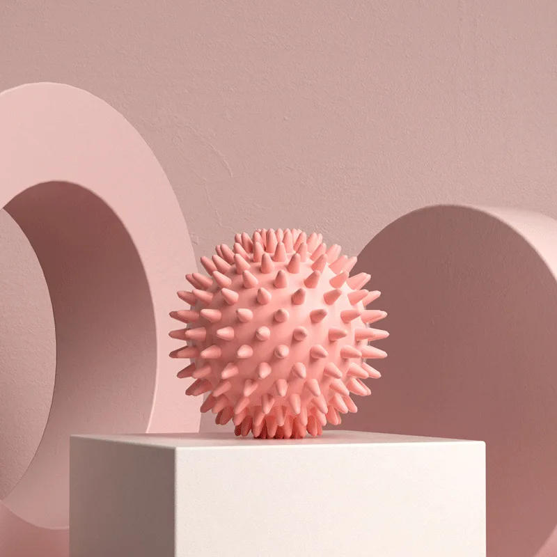 Description Picture 5 of item6cm PVC Spiky Massage Ball Sport Fitness Foot Pain Relief Plantar Fasciitis Yoga Fascia Massage Ball Neck Muscle Relaxation Ball