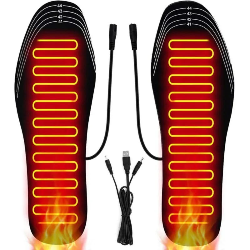 Description Picture 3 of item2024 NEW 1 Pair Electric Heated Shoe Insoles Warm Socks Feet Heater USB Foot Winter Warmer Sports Camping Hiking Accessories