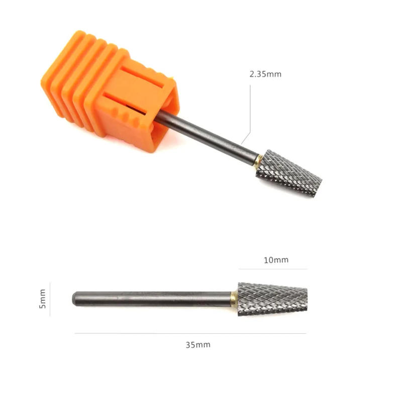 Description Picture 4 of itemHYTOOS Tungsten Carbide Barrel Nail Drill Bit 3/32" High Quality Rotary Milling Cutter Manicure Bits Drill Accessories Nail Tool
