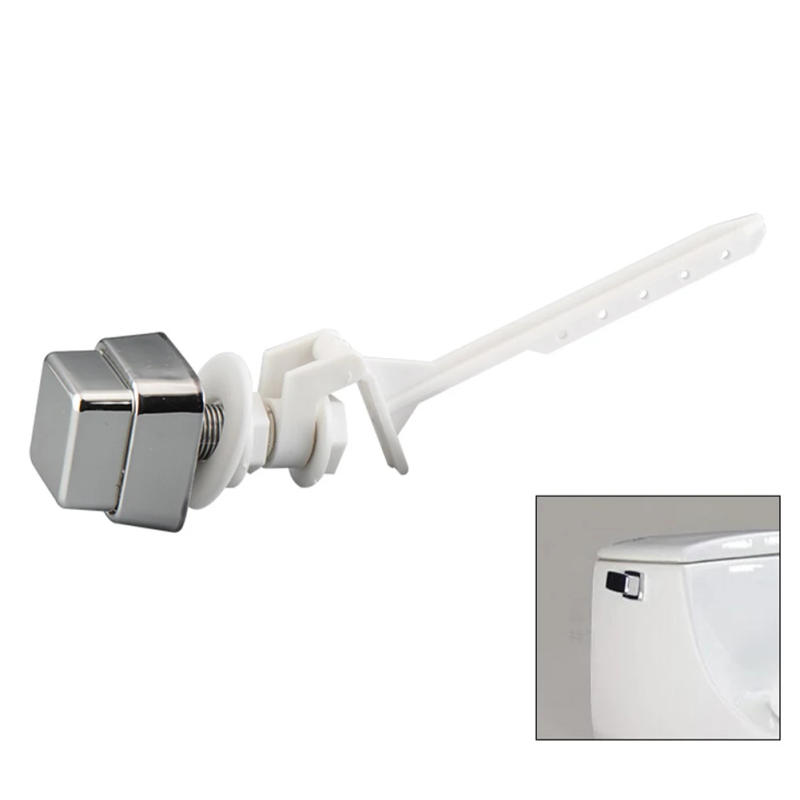 Description Picture 2 of itemToilet Side Push Button Flush Lever Handle Toilet Tank Replacement Universal Flush Side Wrench Switch Square Side Button