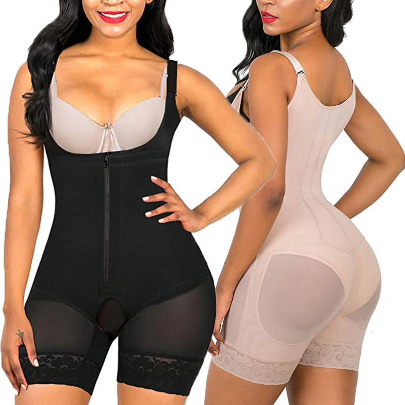 Description Picture 3 of itemFull Body Shaper Women Tummy Control Postpartum Shapewear Slimming Shaping Girdles Waist Trainer Stomach Reducing Belt Fajas