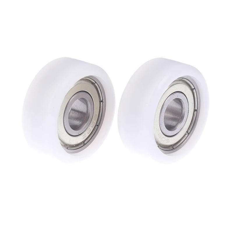 Description Picture 3 of item8x27x11mm Nylon Coated Bearing Flat Pulley 608 Bearing Roller Wheel POM Drawer Window Door Pulley Roller