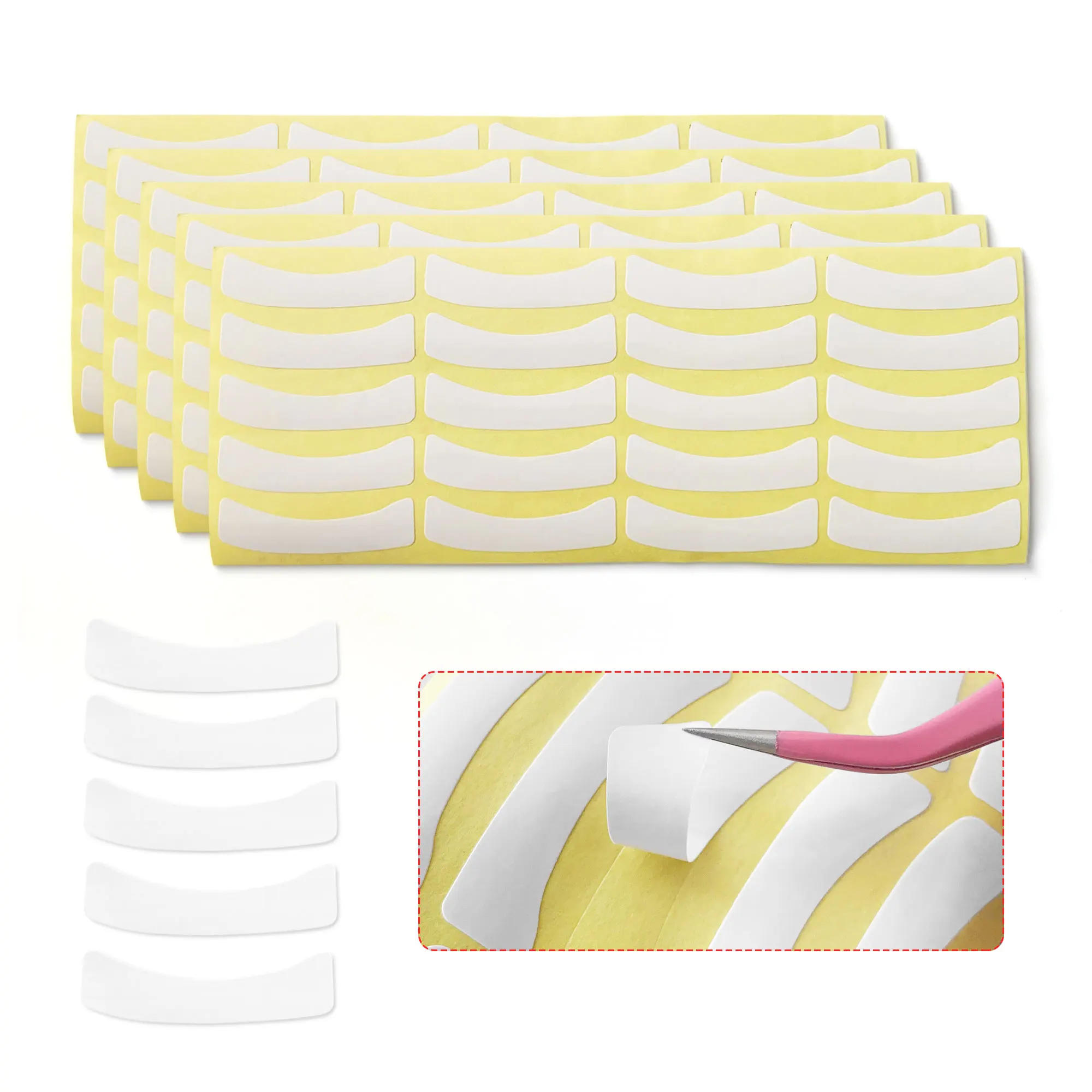 Description Picture 3 of item100/200/300Eyelash Extension Paper Patches Grafting Lash Under Eye Pad Tips Sticker Natural Eyelashes Makeup Paper Adhesive Tape