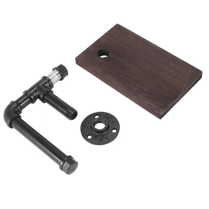 Description Picture 6 of itemRustic Industrial Toilet Paper Roll Holder,Pipe Floating Holder For Home/Bathroom,Wall Mounted Shelf