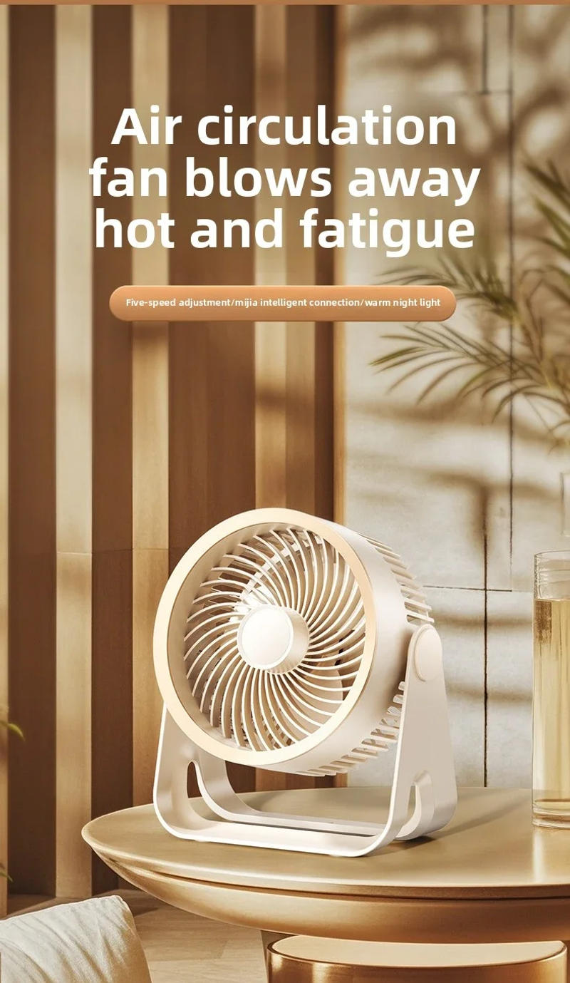 Description Picture 2 of item2025 Electric Fan table Circulator Wireless Portable Quiet Ventilator Desktop Wall Ceiling Fan Air Cooler For Home