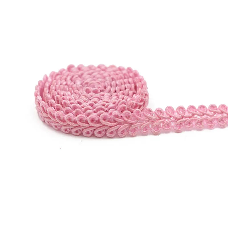 Description Picture 3 of item5yards 8mm Braided Lace Ribbon Handmade Crafts Tape Material Sewing Clothing Edge Embellishment Trims DIY Neddlework Accessories